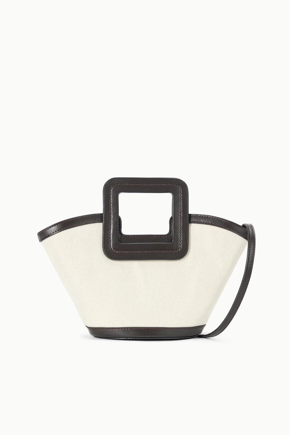 Mini Two-Tone Canvas Bucket Bag